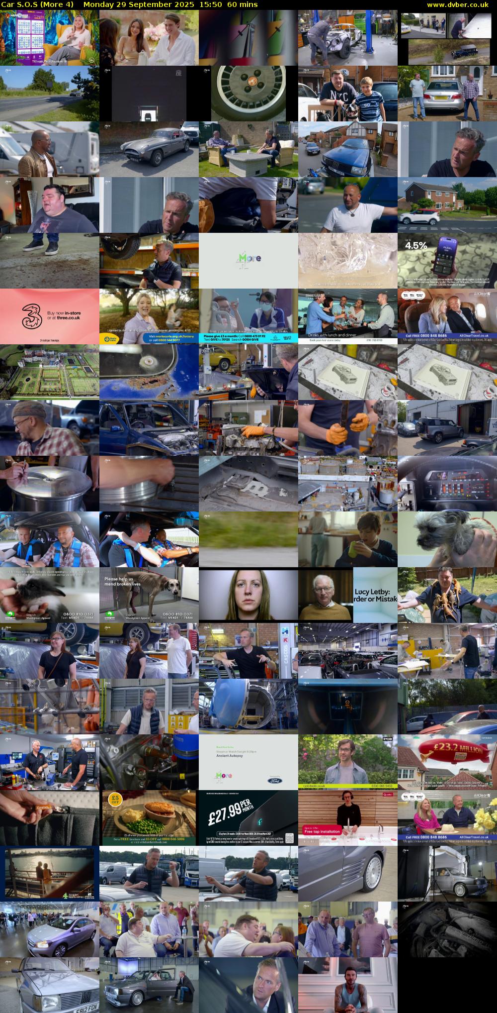 Car S.O.S (More 4) Monday 29 September 2025 15:50 - 16:50