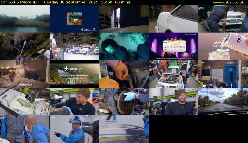 Car S.O.S (More 4) Tuesday 30 September 2025 15:50 - 16:50