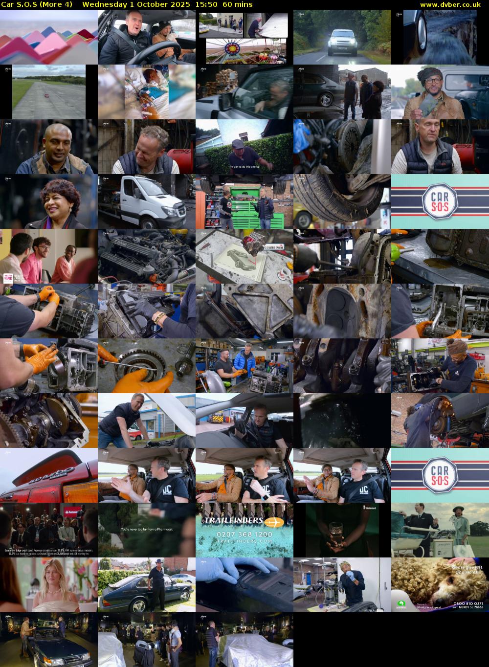 Car S.O.S (More 4) Wednesday 1 October 2025 15:50 - 16:50