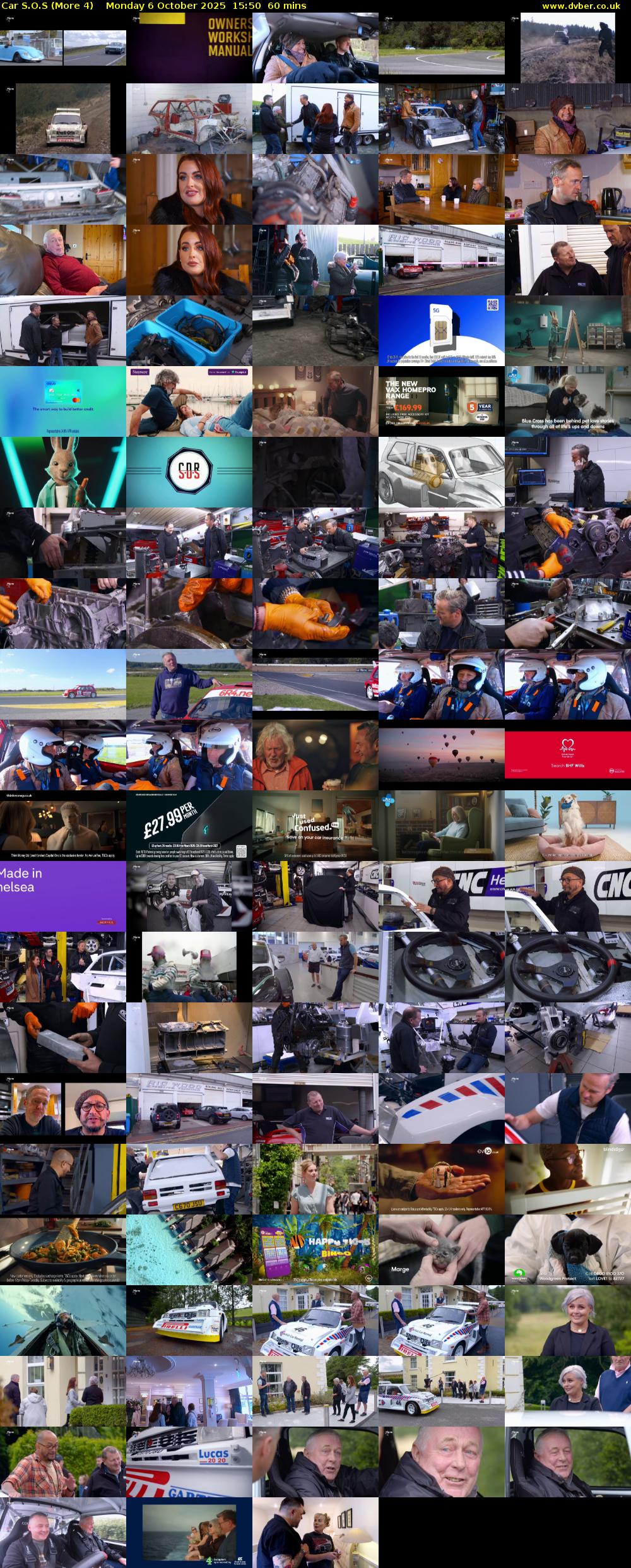 Car S.O.S (More 4) Monday 6 October 2025 15:50 - 16:50