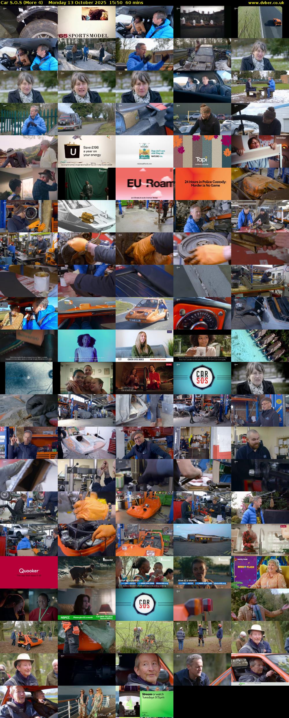 Car S.O.S (More 4) Monday 13 October 2025 15:50 - 16:50