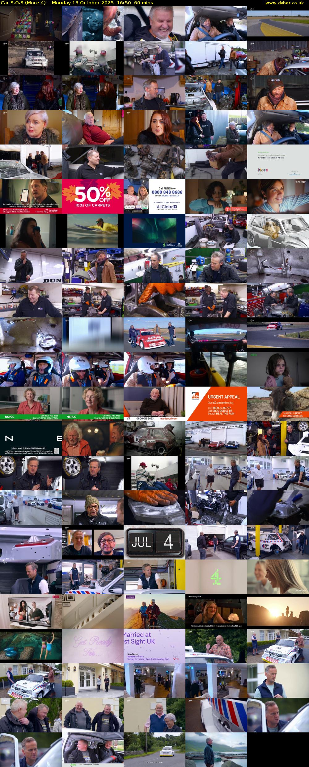 Car S.O.S (More 4) Monday 13 October 2025 16:50 - 17:50