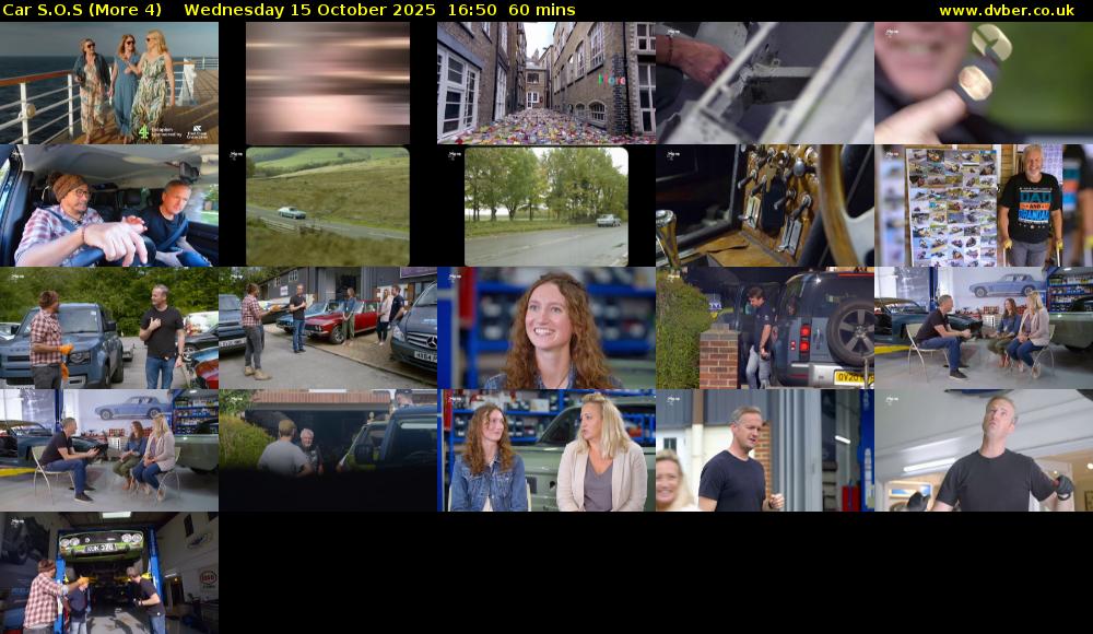 Car S.O.S (More 4) Wednesday 15 October 2025 16:50 - 17:50