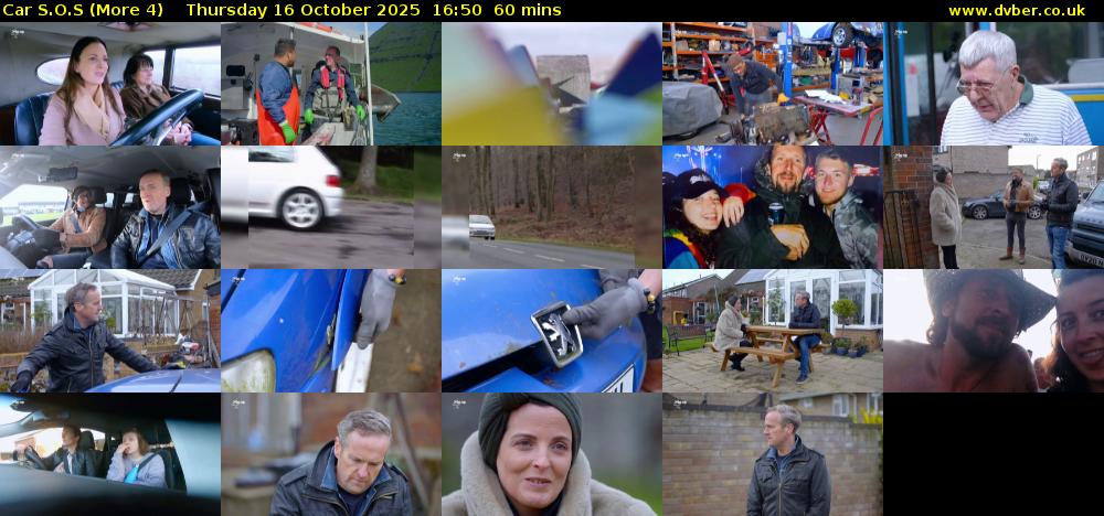 Car S.O.S (More 4) Thursday 16 October 2025 16:50 - 17:50