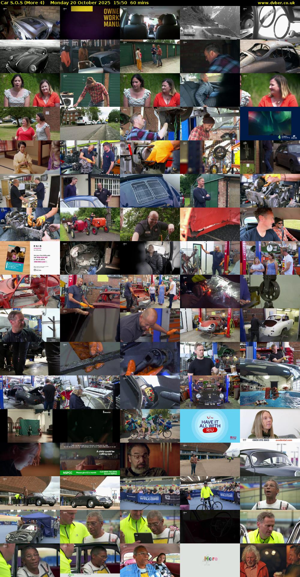 Car S.O.S (More 4) Monday 20 October 2025 15:50 - 16:50