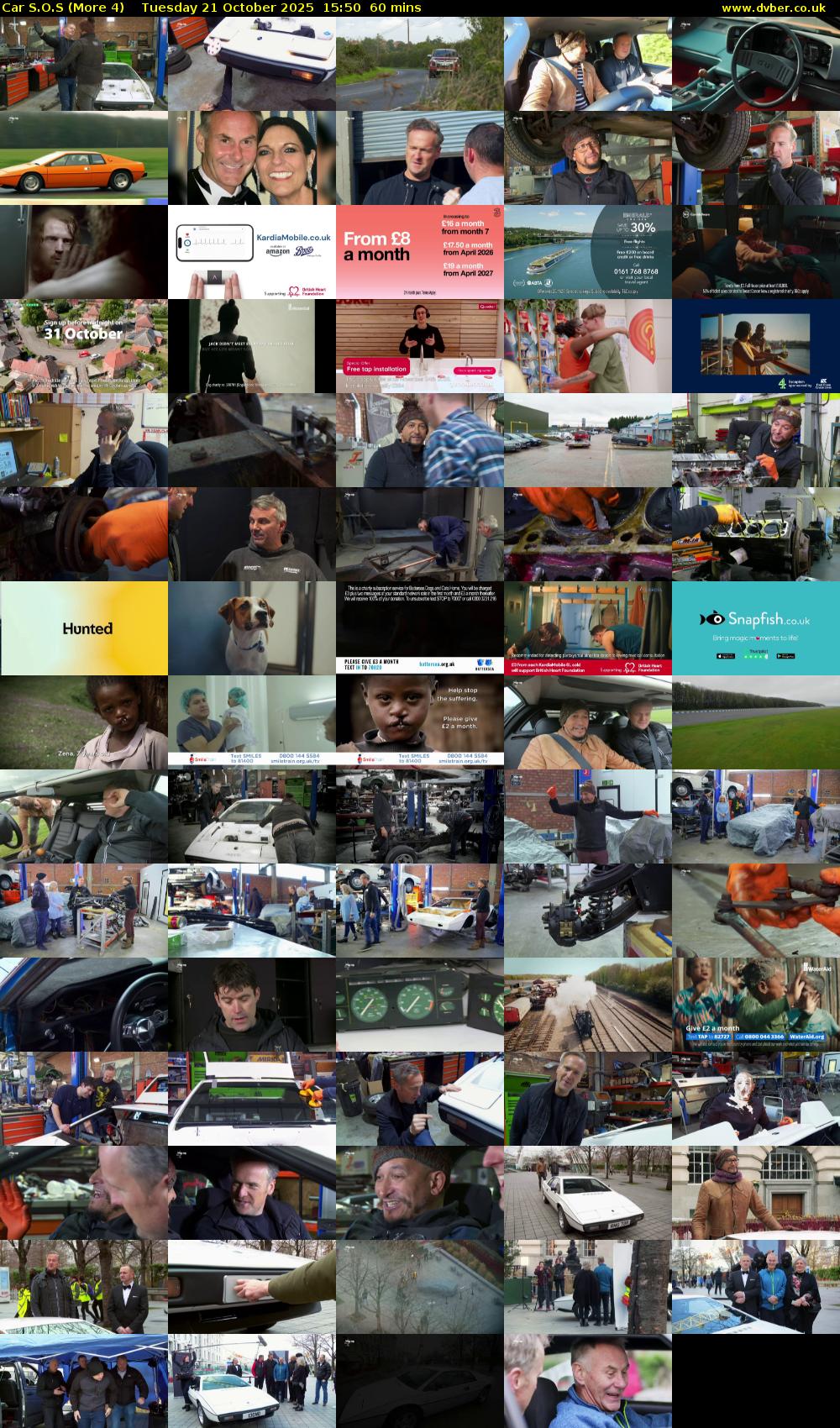 Car S.O.S (More 4) Tuesday 21 October 2025 15:50 - 16:50