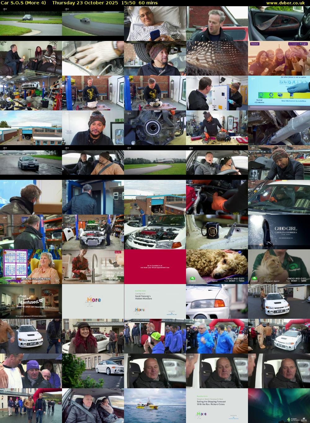 Car S.O.S (More 4) Thursday 23 October 2025 15:50 - 16:50
