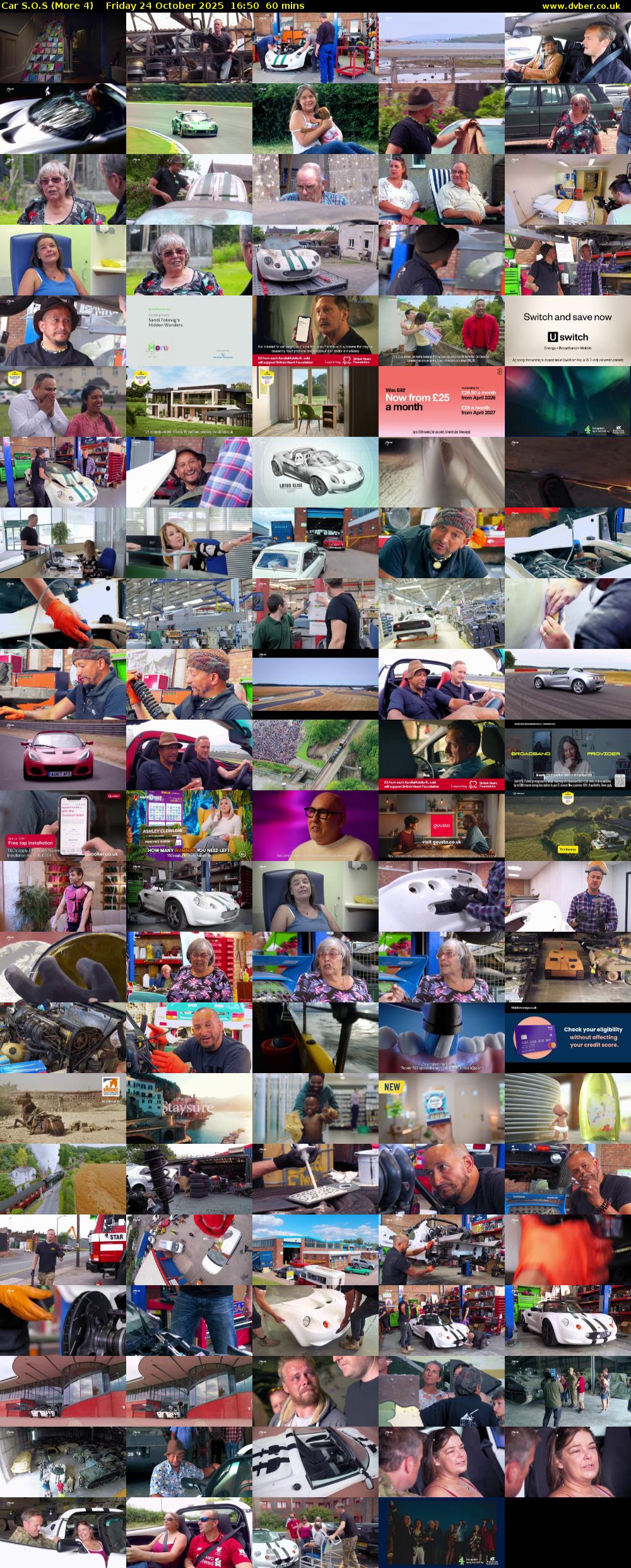 Car S.O.S (More 4) Friday 24 October 2025 16:50 - 17:50