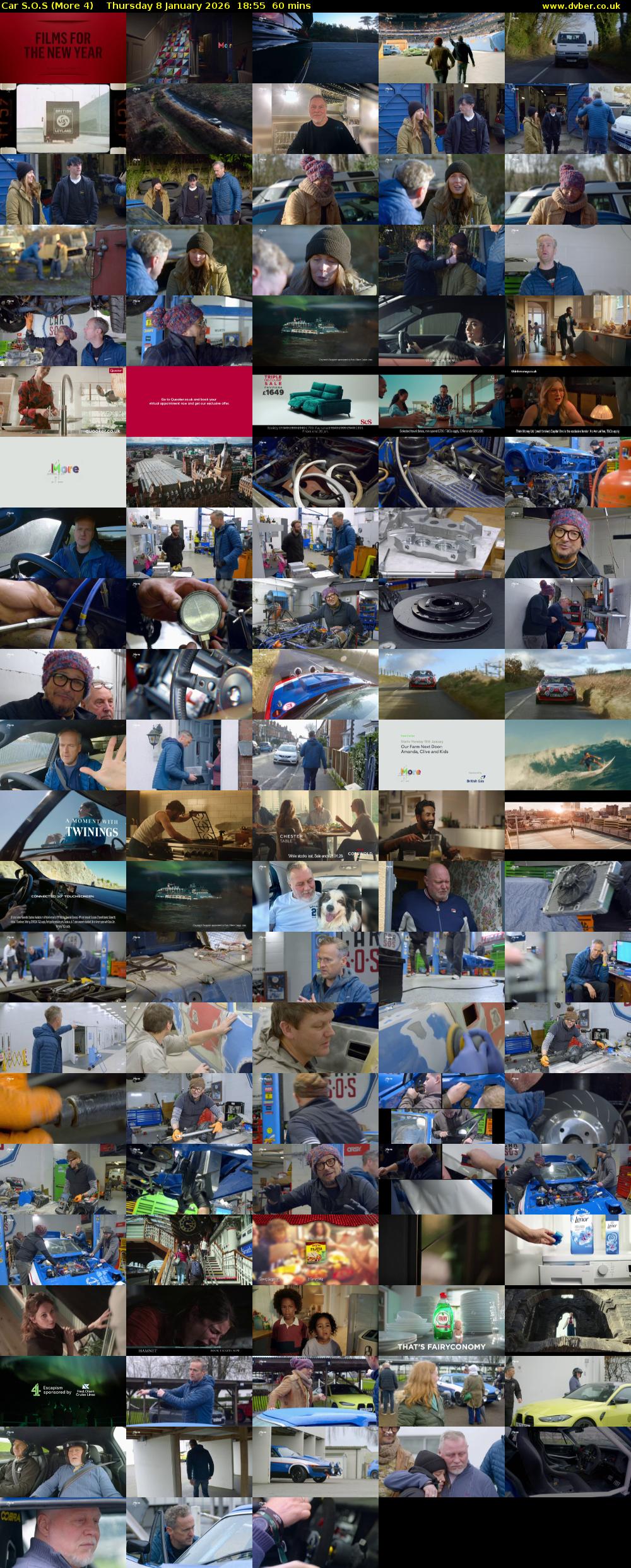 Car S.O.S (More 4) Thursday 8 January 2026 18:55 - 19:55