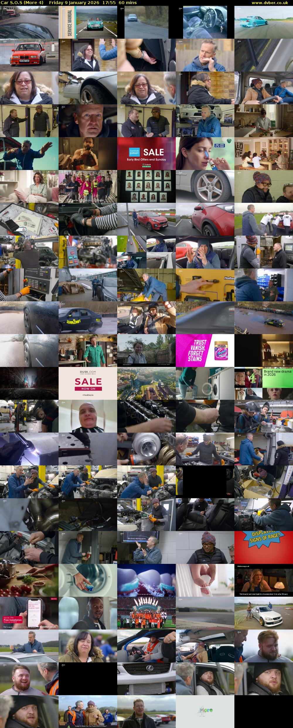 Car S.O.S (More 4) Friday 9 January 2026 17:55 - 18:55