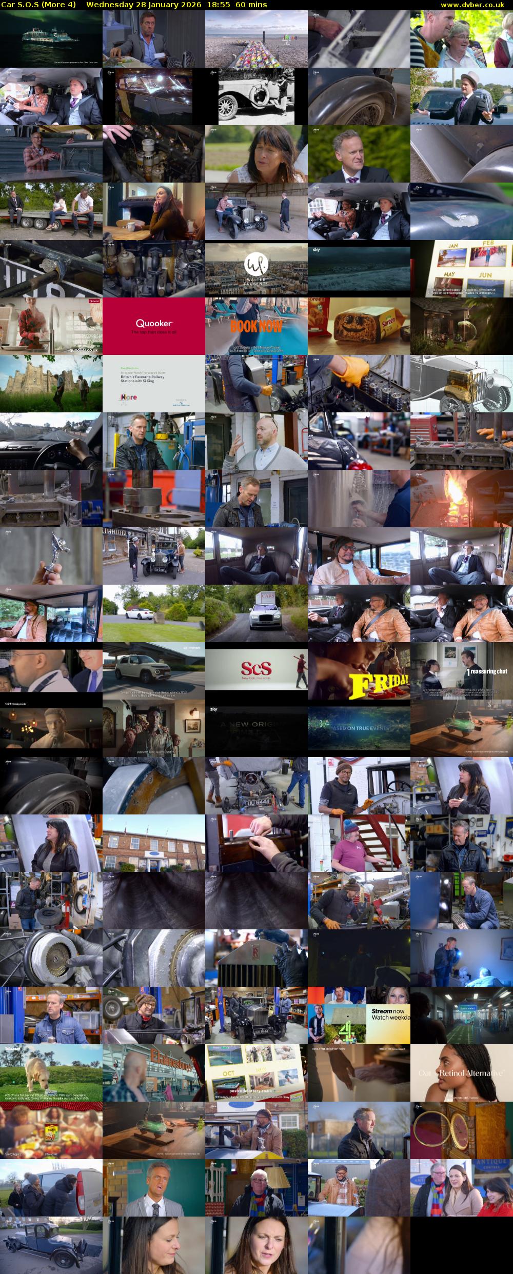 Car S.O.S (More 4) Wednesday 28 January 2026 18:55 - 19:55