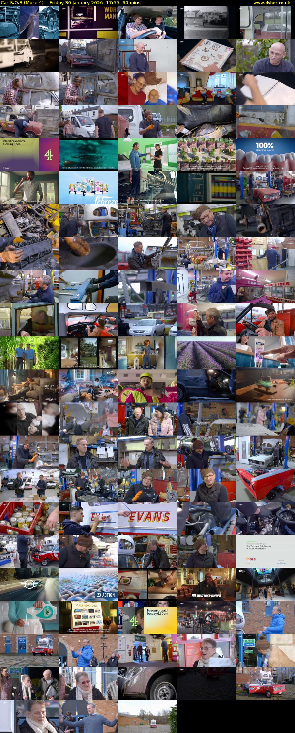 Car S.O.S (More 4) Friday 30 January 2026 17:55 - 18:55