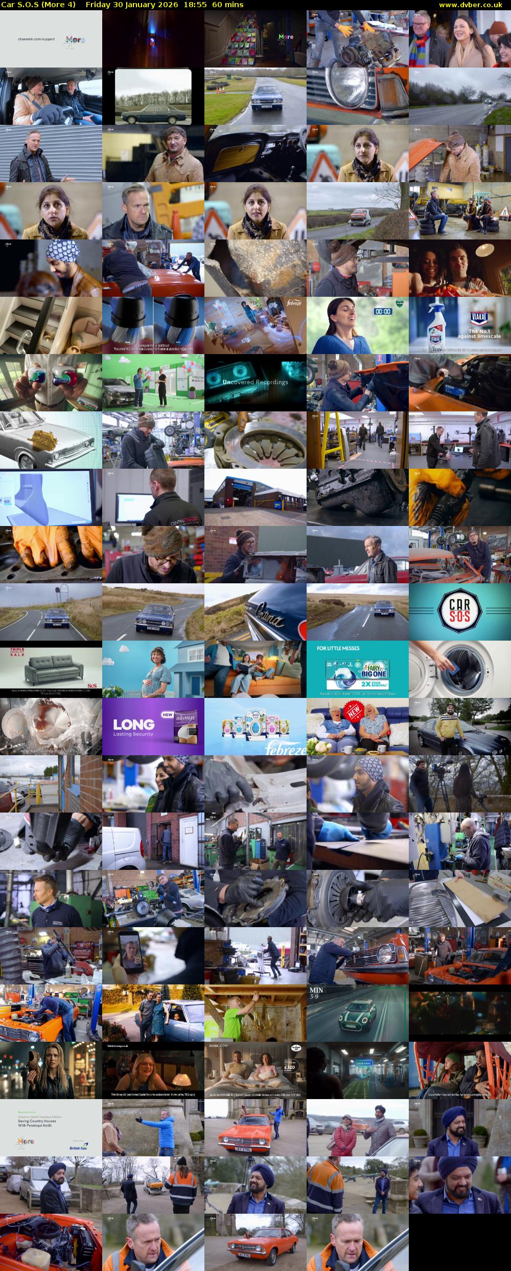 Car S.O.S (More 4) Friday 30 January 2026 18:55 - 19:55