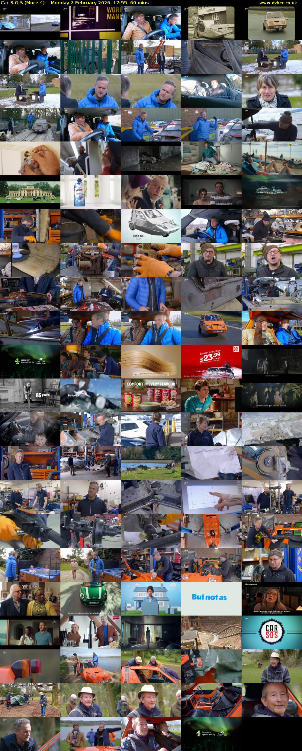 Car S.O.S (More 4) Monday 2 February 2026 17:55 - 18:55