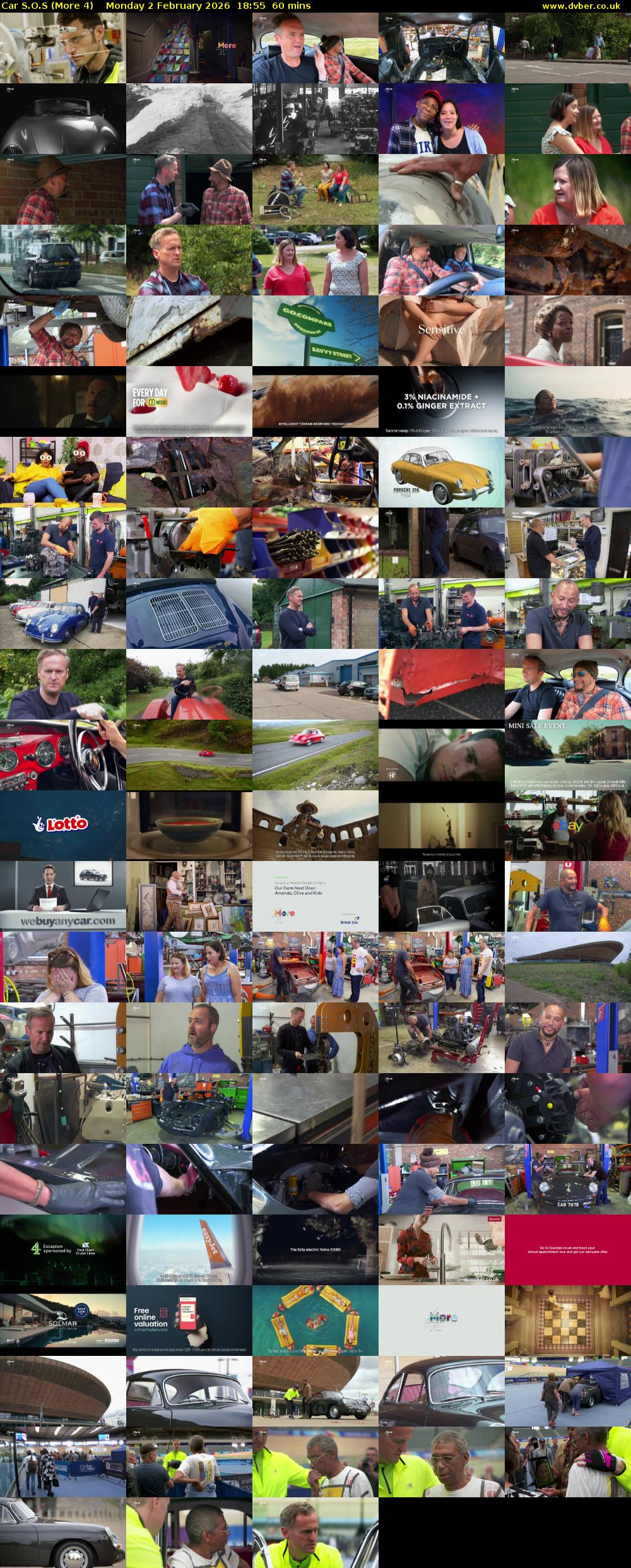 Car S.O.S (More 4) Monday 2 February 2026 18:55 - 19:55