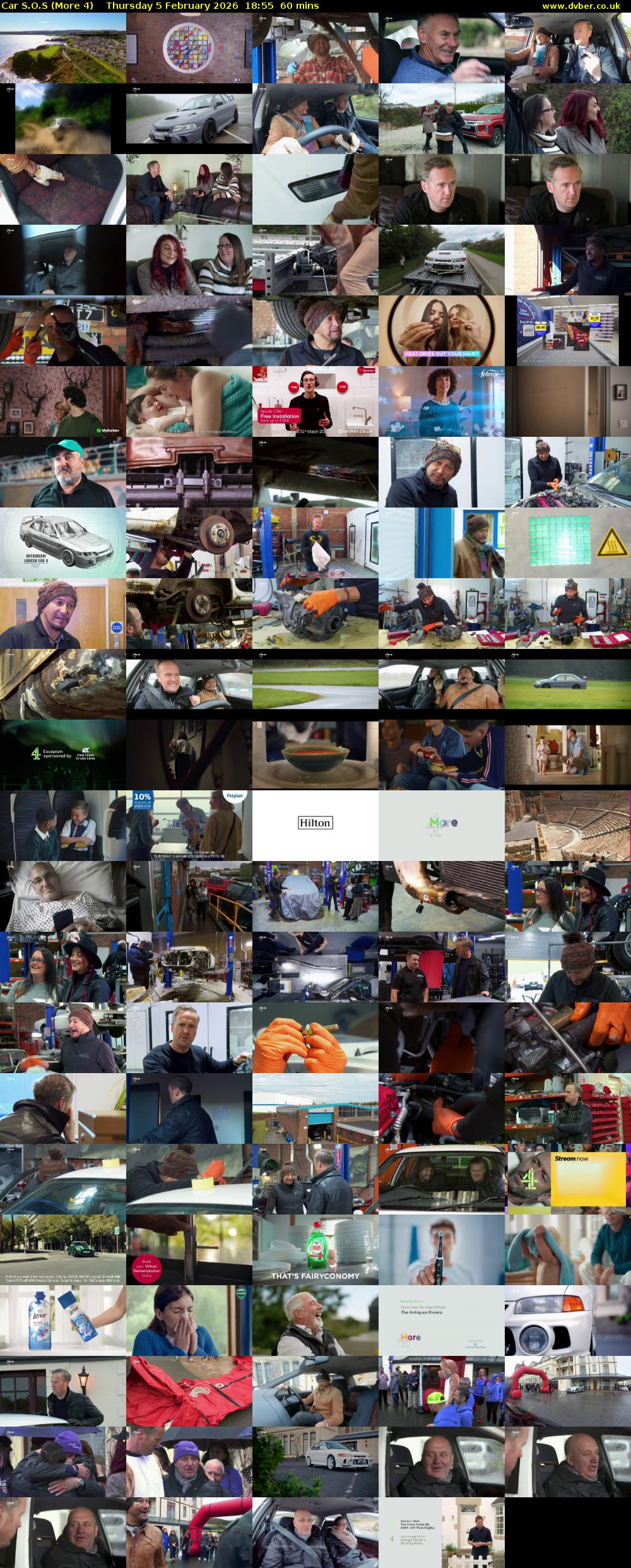 Car S.O.S (More 4) Thursday 5 February 2026 18:55 - 19:55
