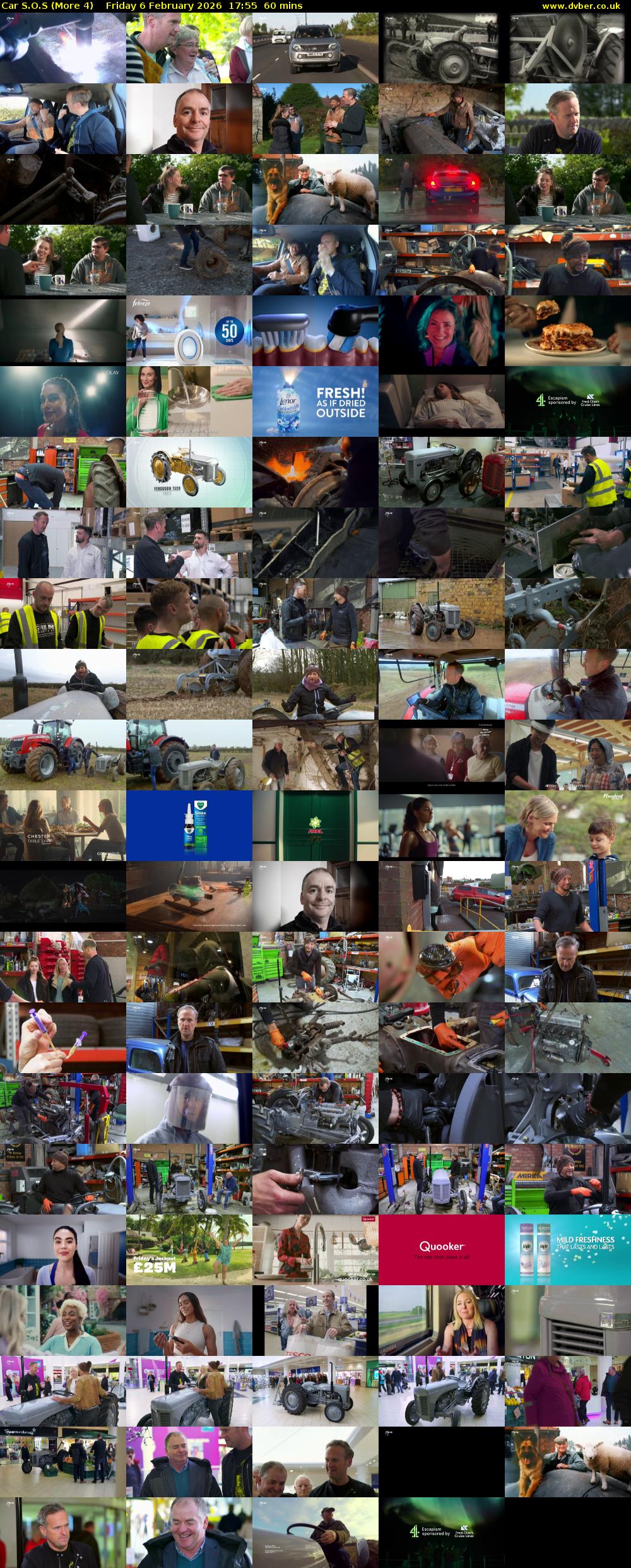 Car S.O.S (More 4) Friday 6 February 2026 17:55 - 18:55