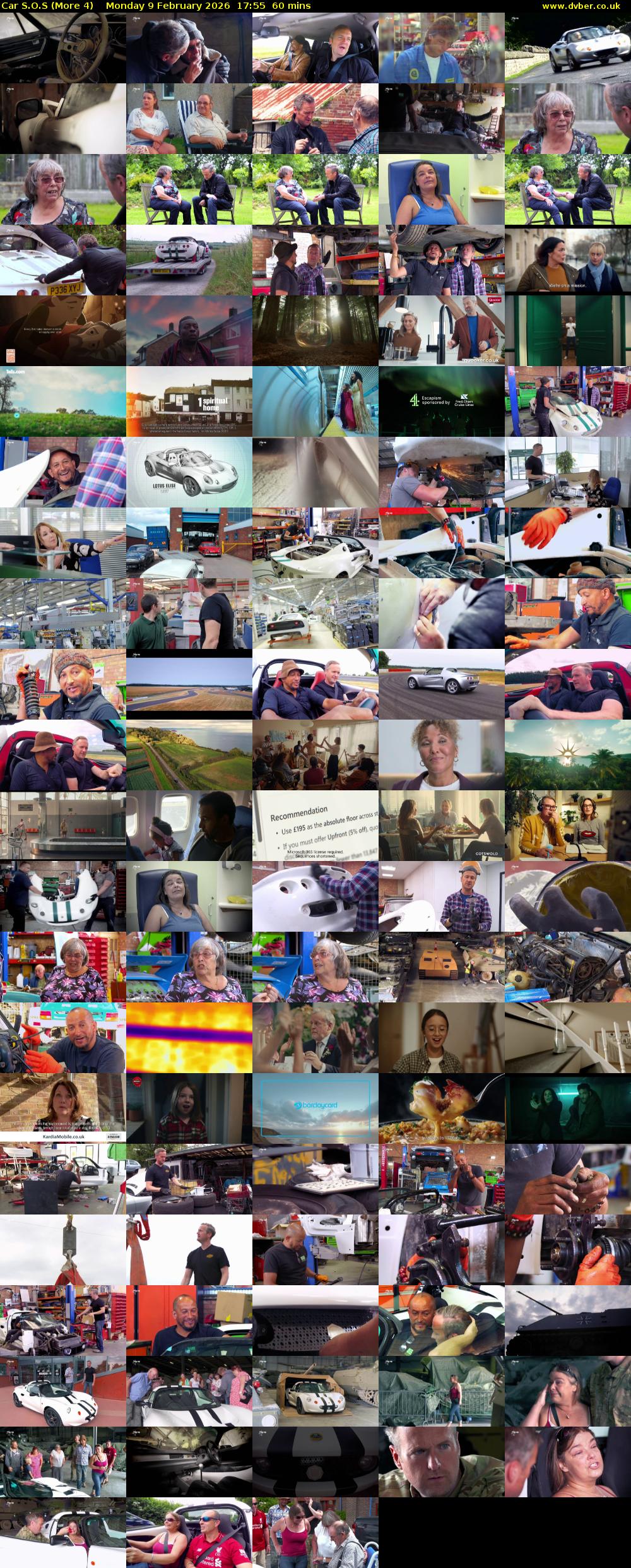 Car S.O.S (More 4) Monday 9 February 2026 17:55 - 18:55