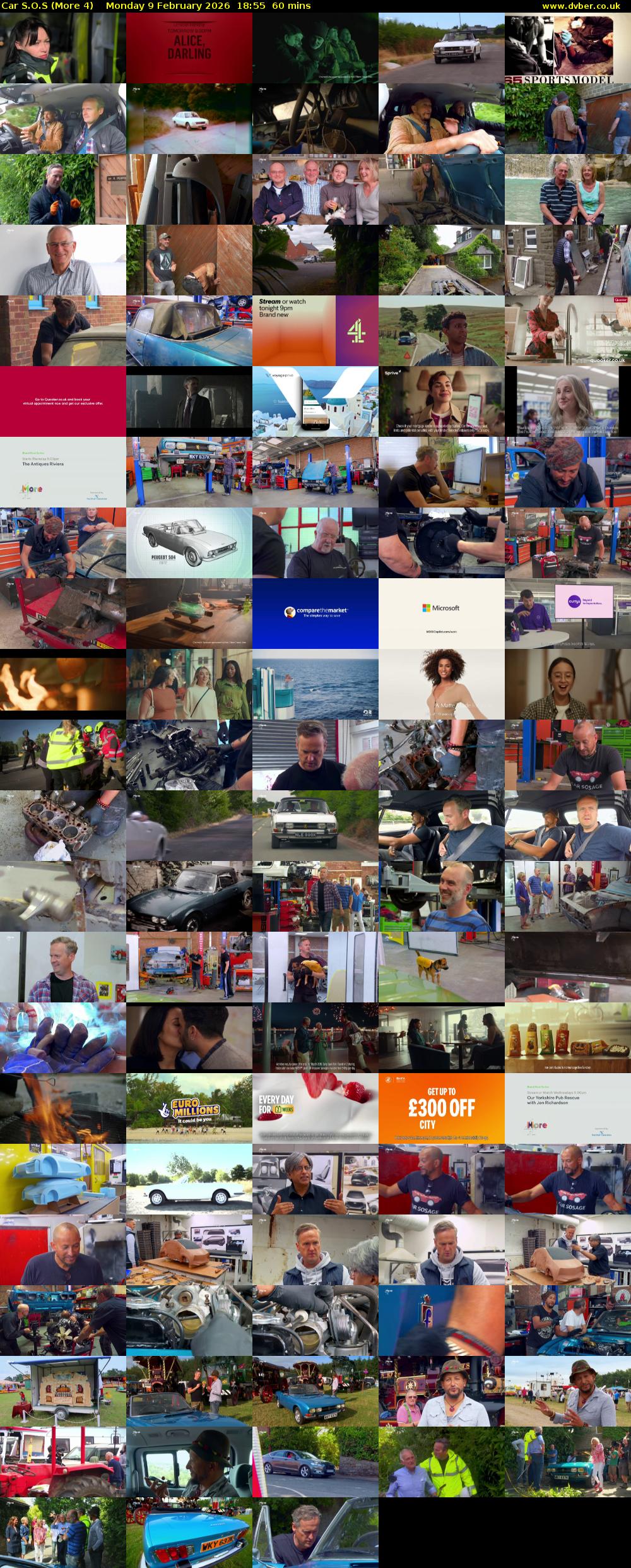 Car S.O.S (More 4) Monday 9 February 2026 18:55 - 19:55