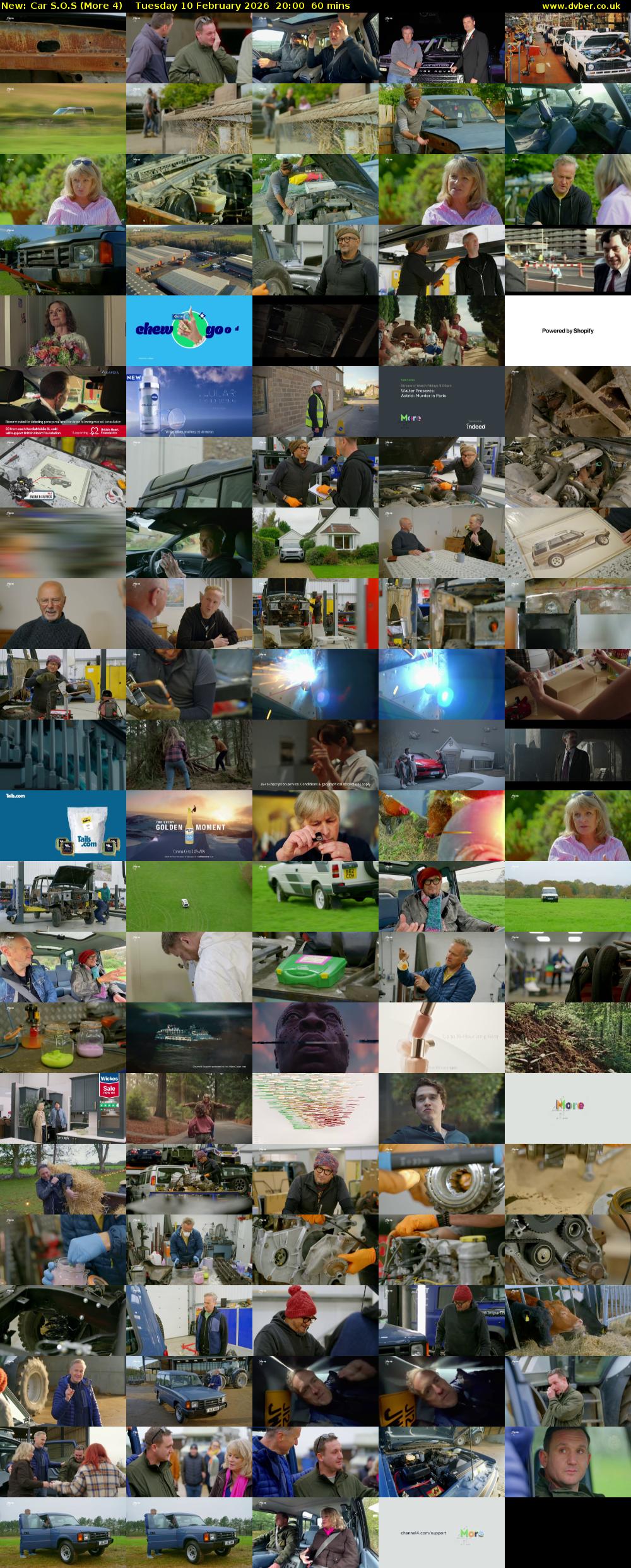 Car S.O.S (More 4) Tuesday 10 February 2026 20:00 - 21:00