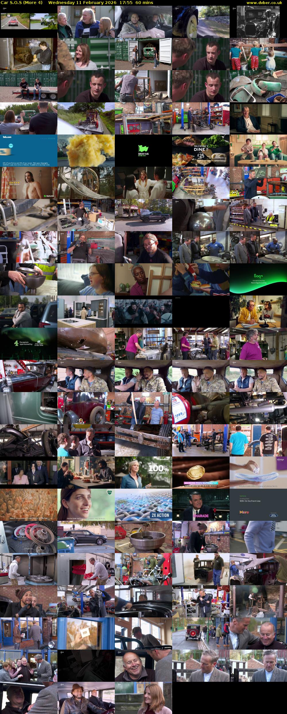 Car S.O.S (More 4) Wednesday 11 February 2026 17:55 - 18:55