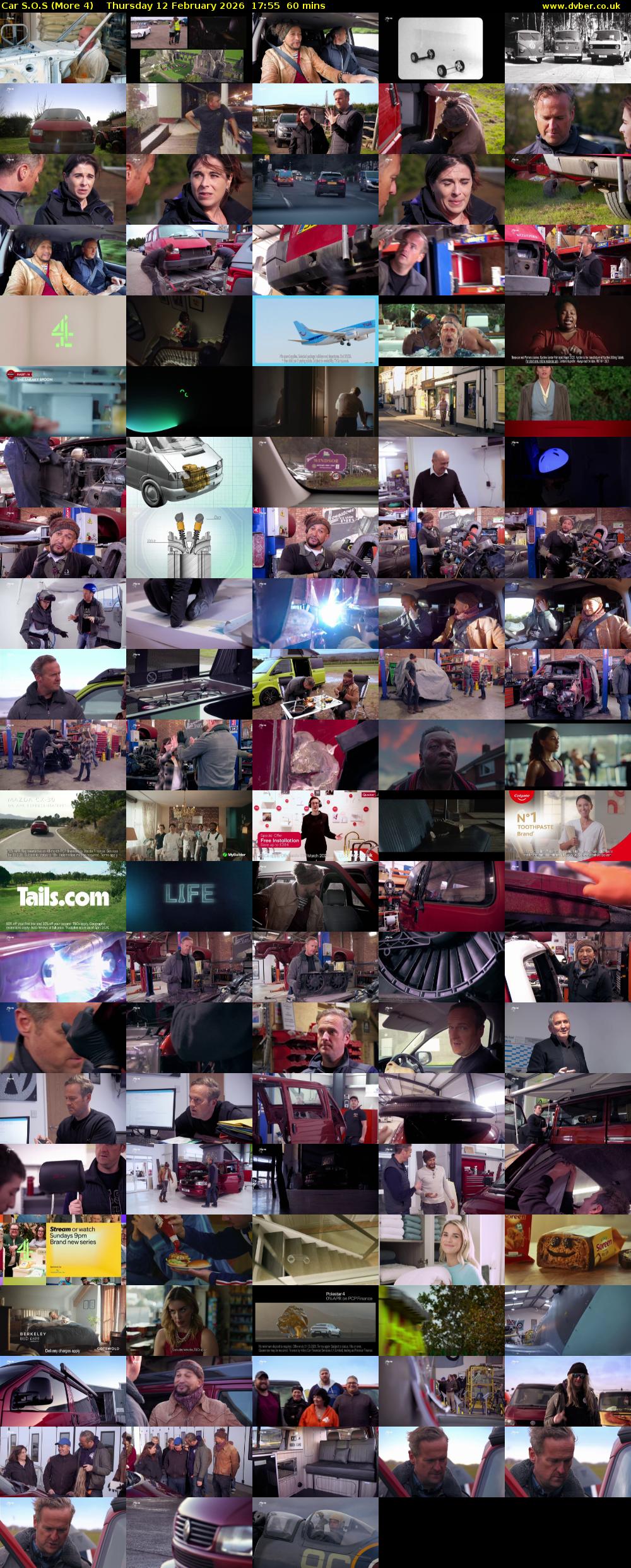 Car S.O.S (More 4) Thursday 12 February 2026 17:55 - 18:55