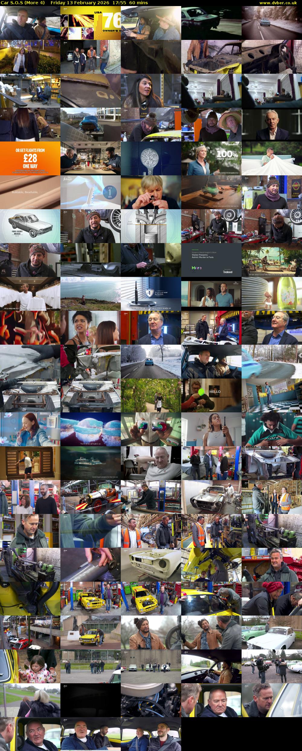 Car S.O.S (More 4) Friday 13 February 2026 17:55 - 18:55