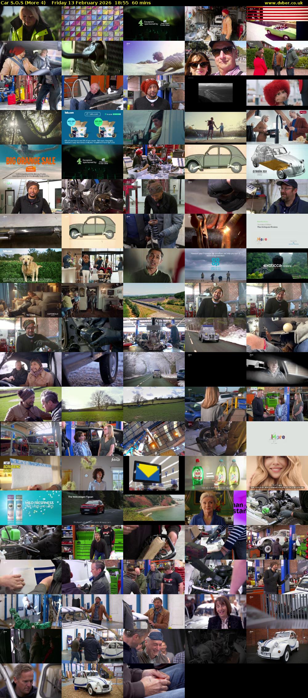 Car S.O.S (More 4) Friday 13 February 2026 18:55 - 19:55