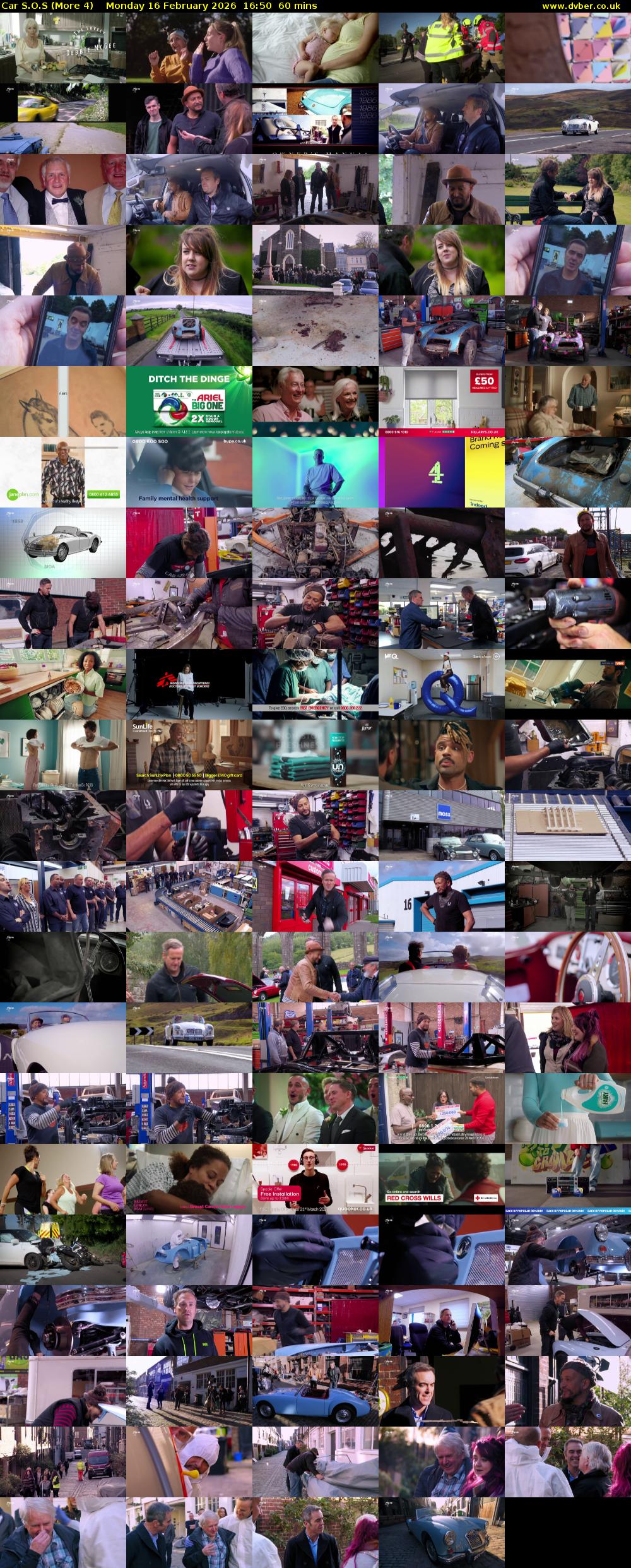 Car S.O.S (More 4) Monday 16 February 2026 16:50 - 17:50