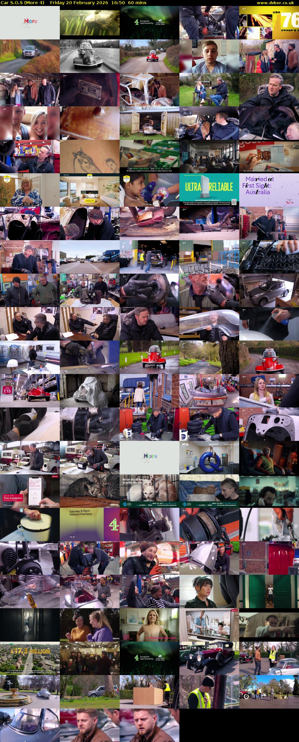 Car S.O.S (More 4) Friday 20 February 2026 16:50 - 17:50