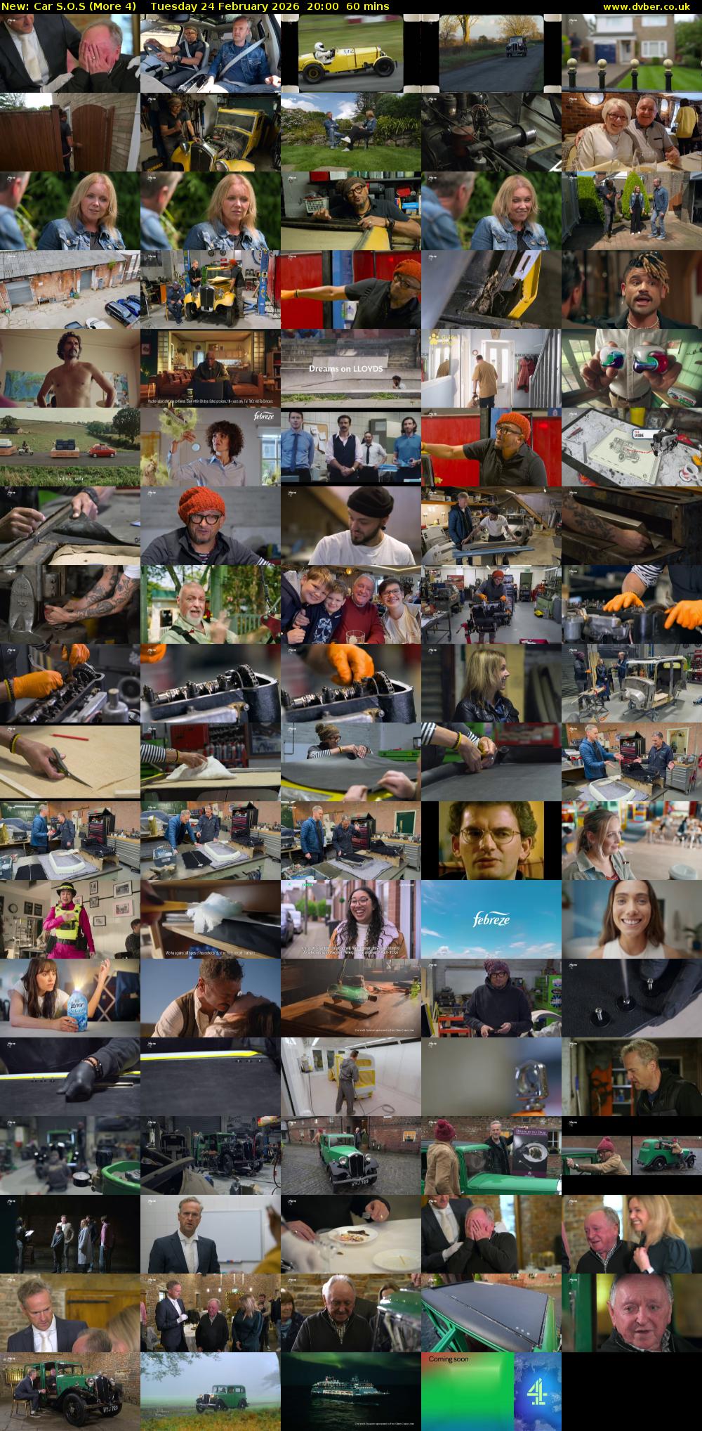 Car S.O.S (More 4) Tuesday 24 February 2026 20:00 - 21:00