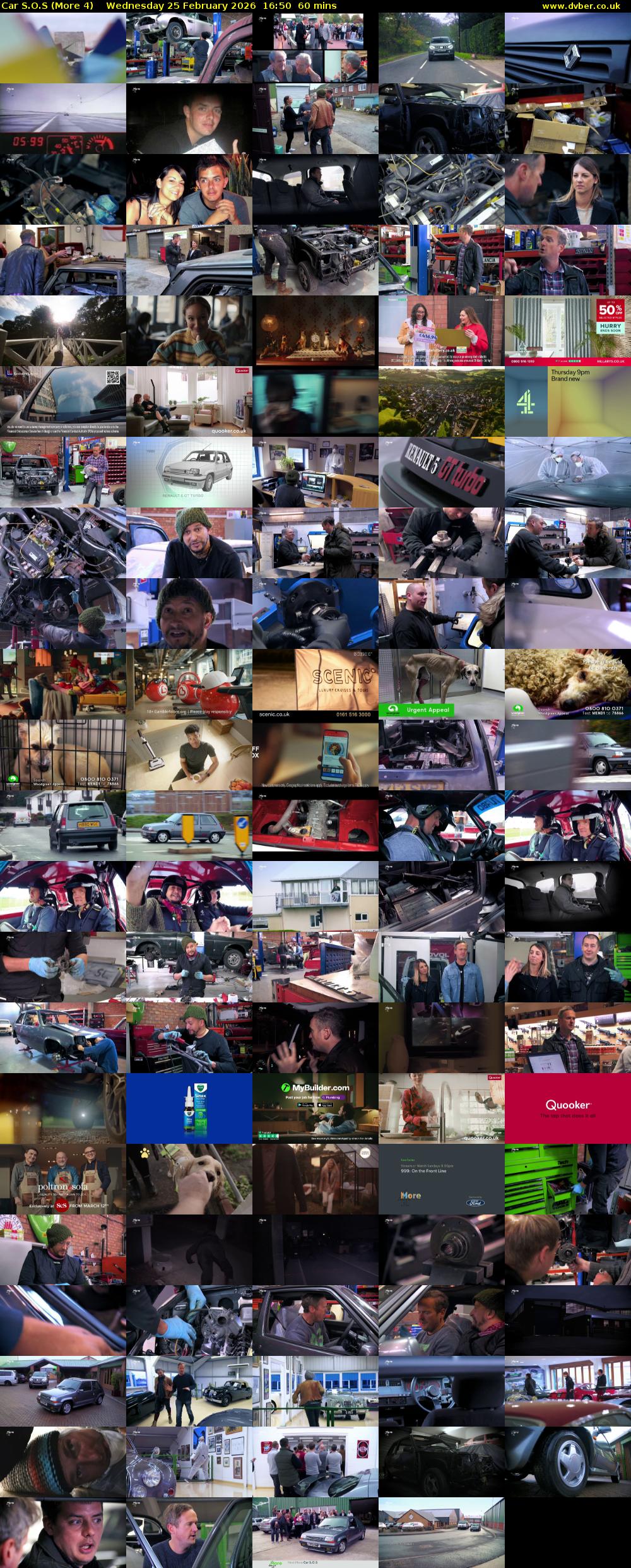 Car S.O.S (More 4) Wednesday 25 February 2026 16:50 - 17:50