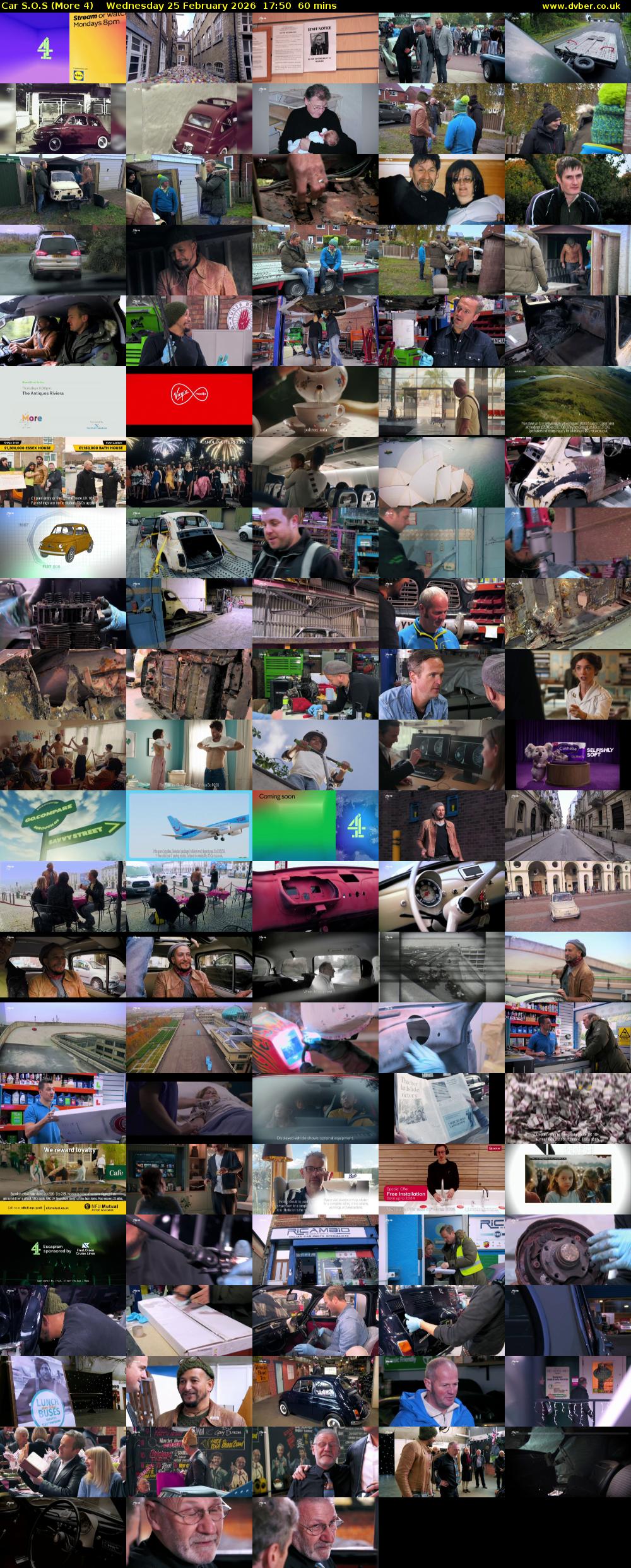 Car S.O.S (More 4) Wednesday 25 February 2026 17:50 - 18:50