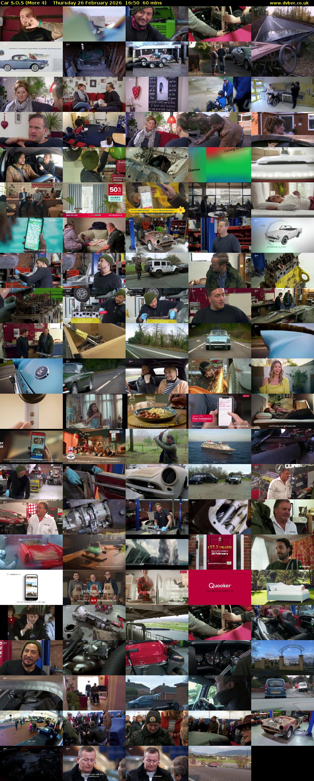 Car S.O.S (More 4) Thursday 26 February 2026 16:50 - 17:50