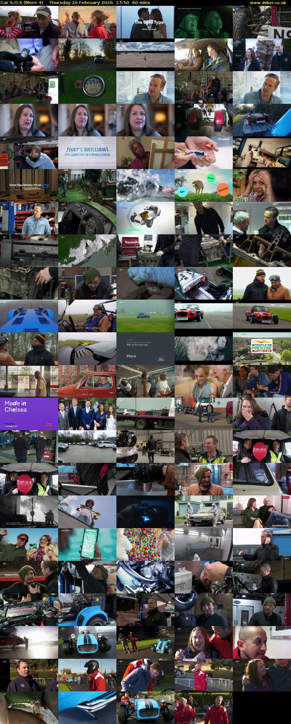 Car S.O.S (More 4) Thursday 26 February 2026 17:50 - 18:50