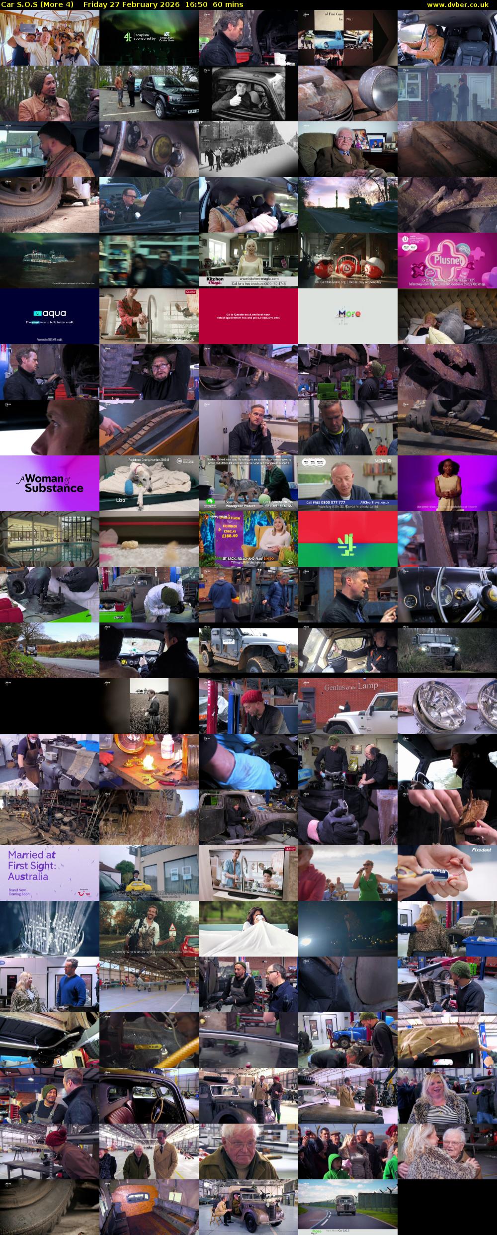 Car S.O.S (More 4) Friday 27 February 2026 16:50 - 17:50