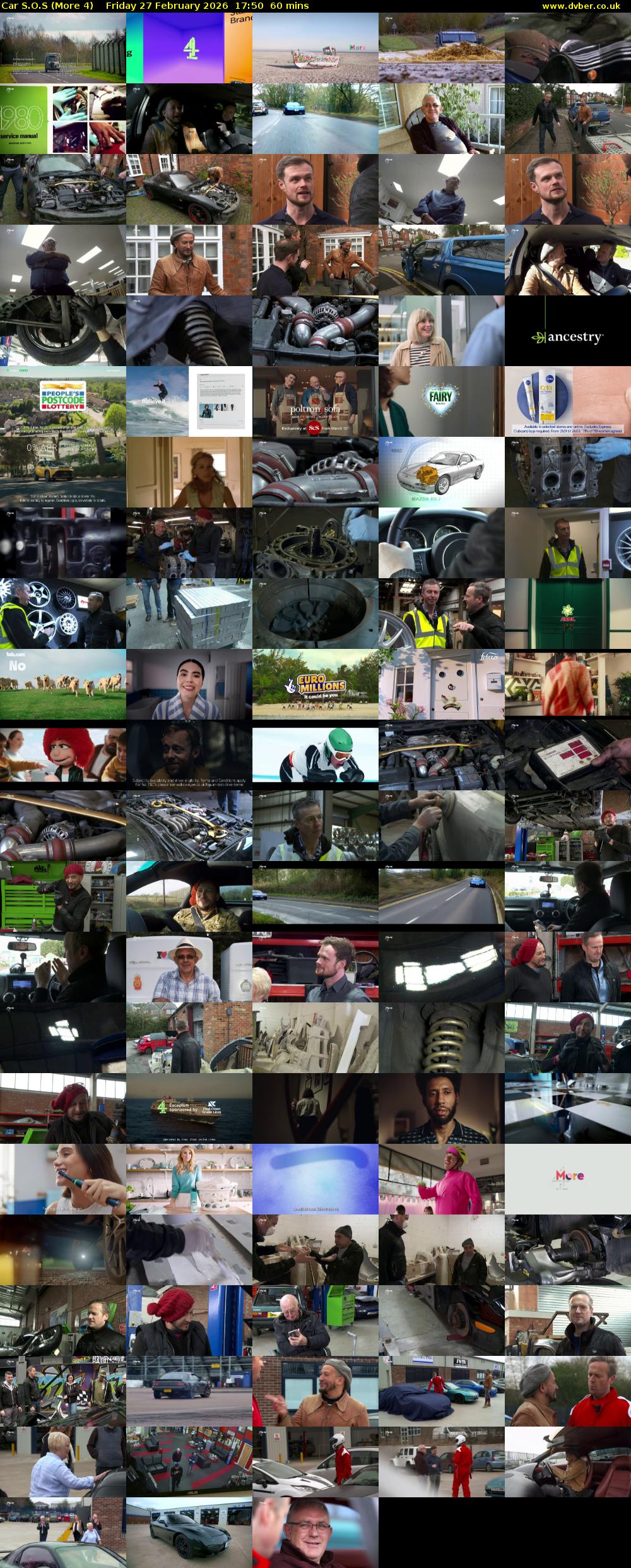 Car S.O.S (More 4) Friday 27 February 2026 17:50 - 18:50