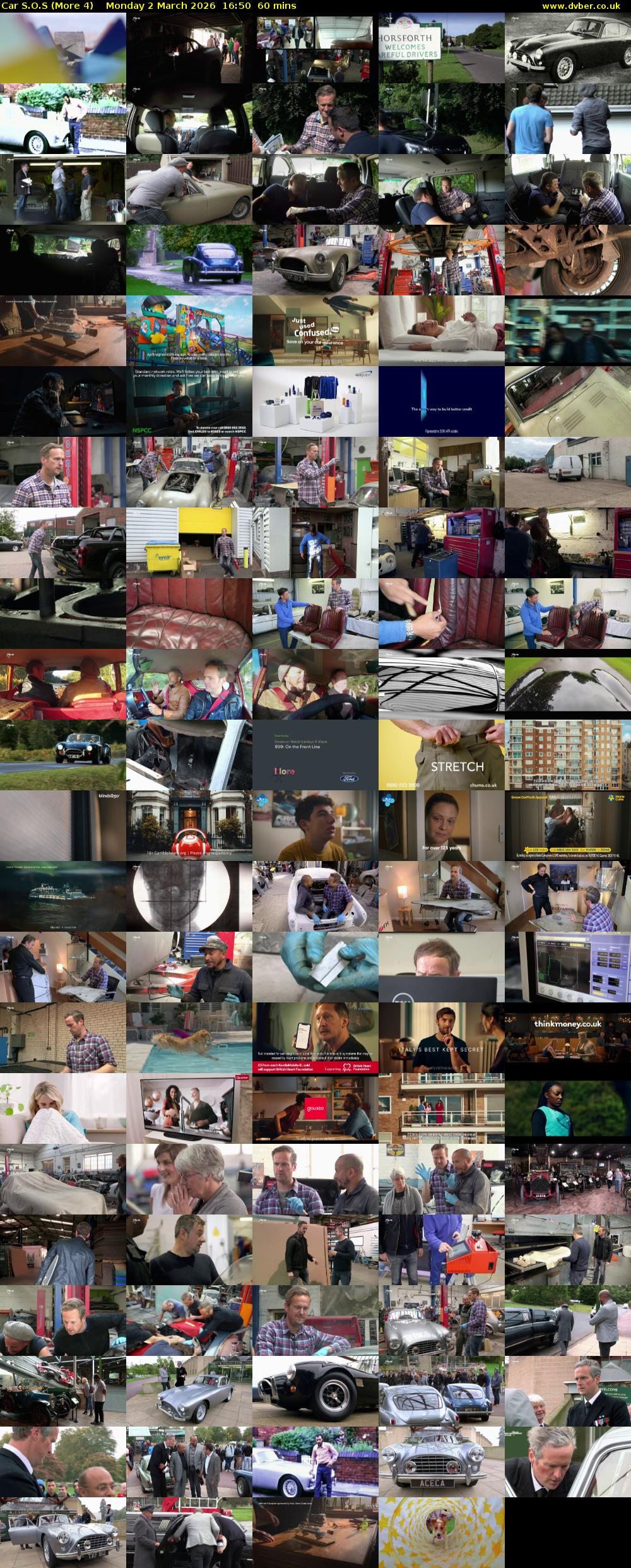 Car S.O.S (More 4) Monday 2 March 2026 16:50 - 17:50
