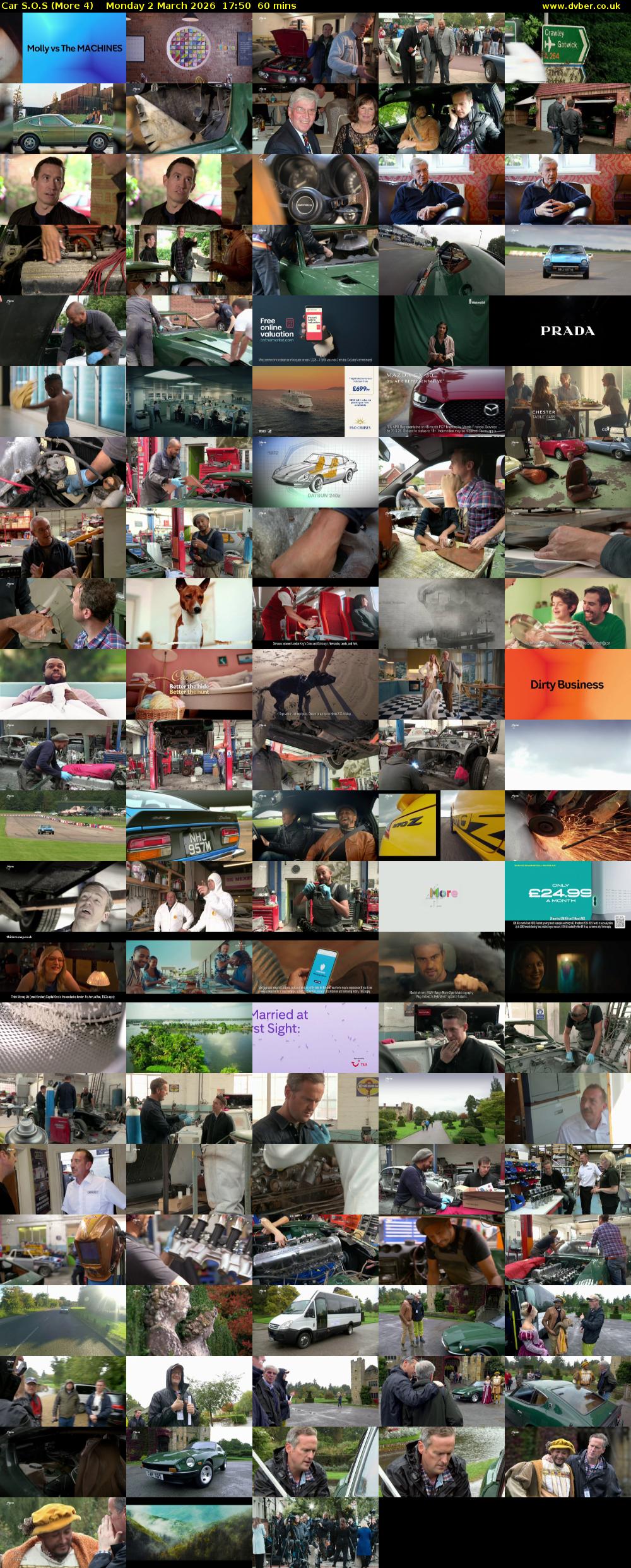 Car S.O.S (More 4) Monday 2 March 2026 17:50 - 18:50