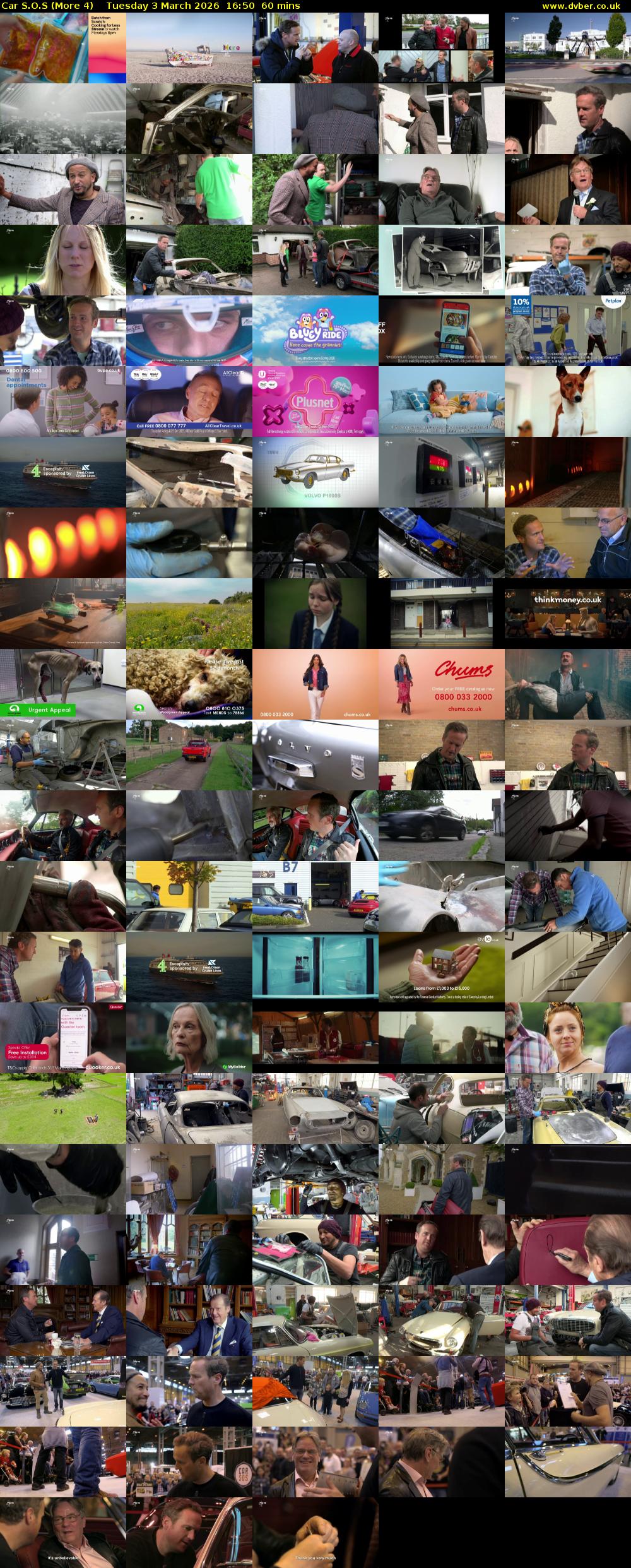 Car S.O.S (More 4) Tuesday 3 March 2026 16:50 - 17:50