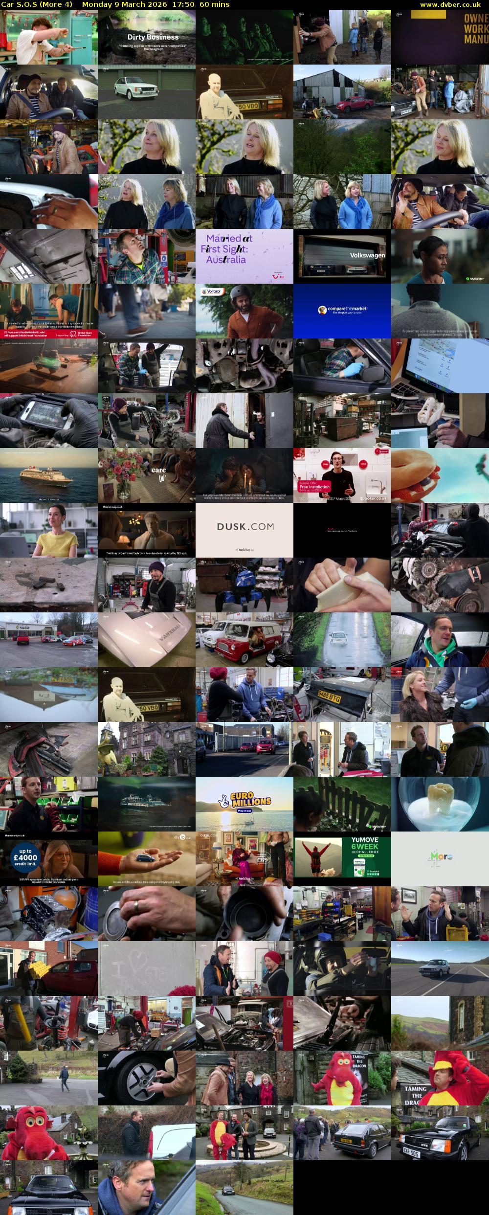 Car S.O.S (More 4) Monday 9 March 2026 17:50 - 18:50