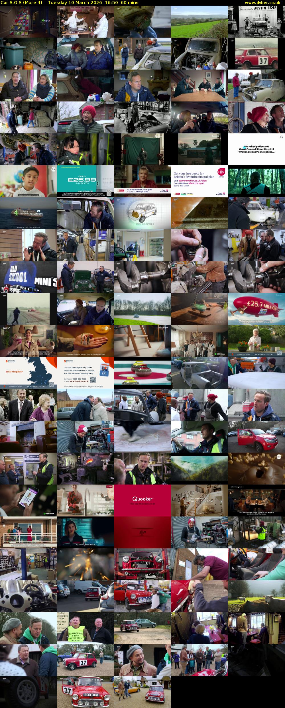 Car S.O.S (More 4) Tuesday 10 March 2026 16:50 - 17:50