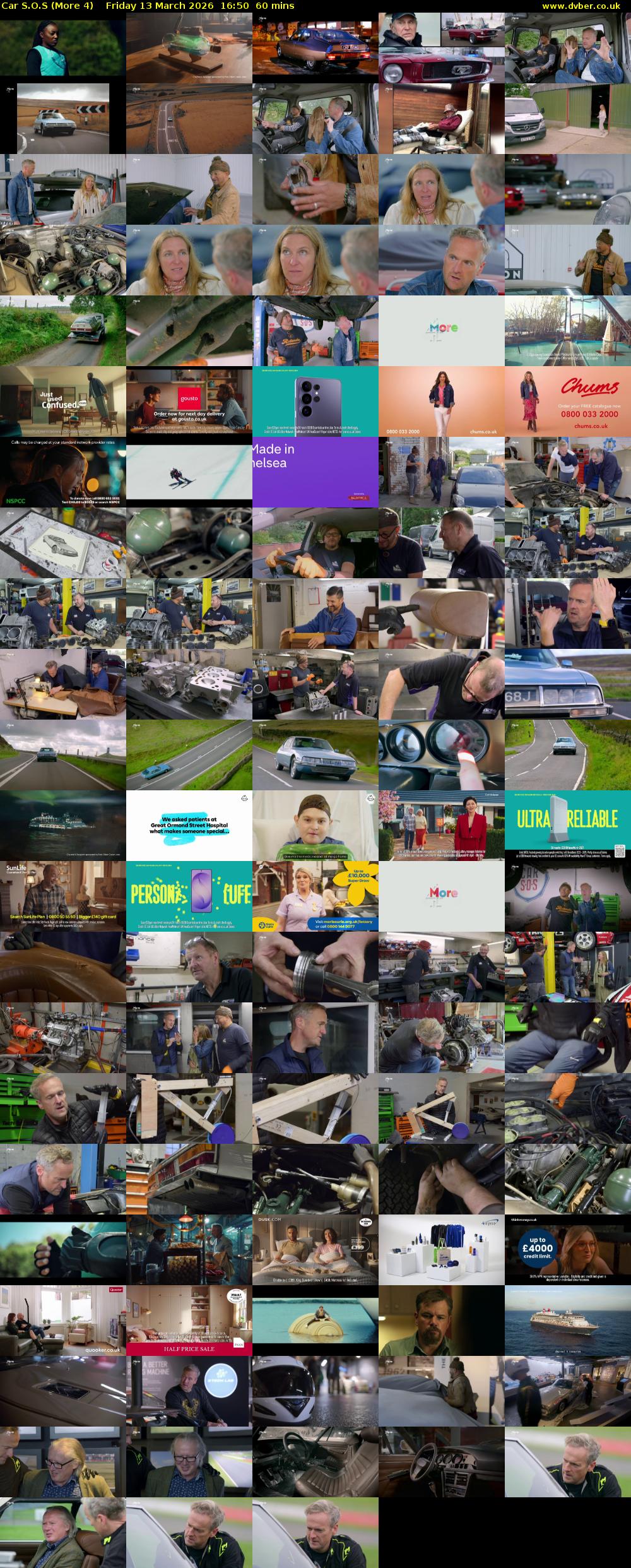 Car S.O.S (More 4) Friday 13 March 2026 16:50 - 17:50