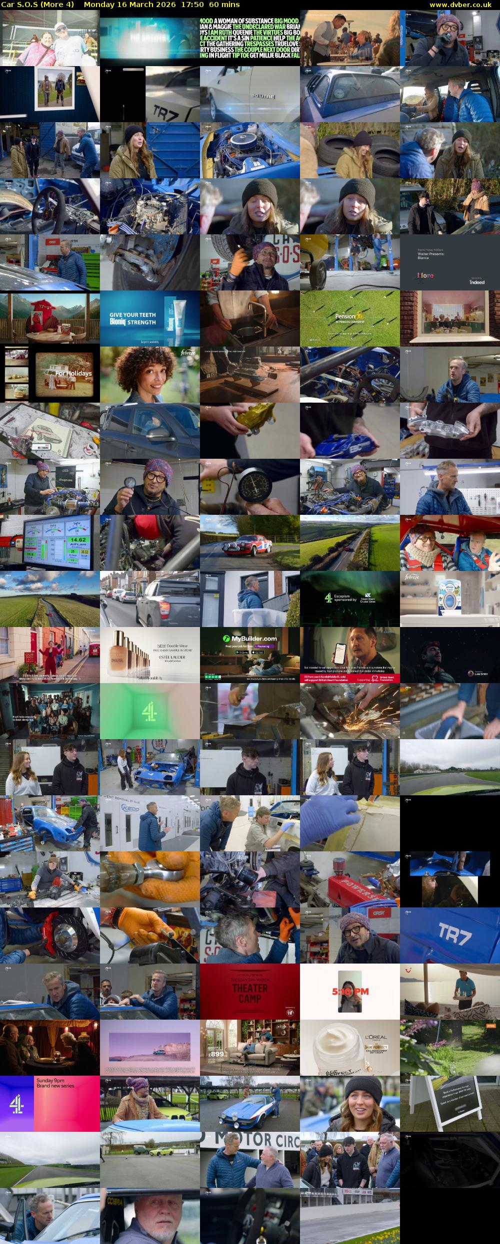 Car S.O.S (More 4) Monday 16 March 2026 17:50 - 18:50