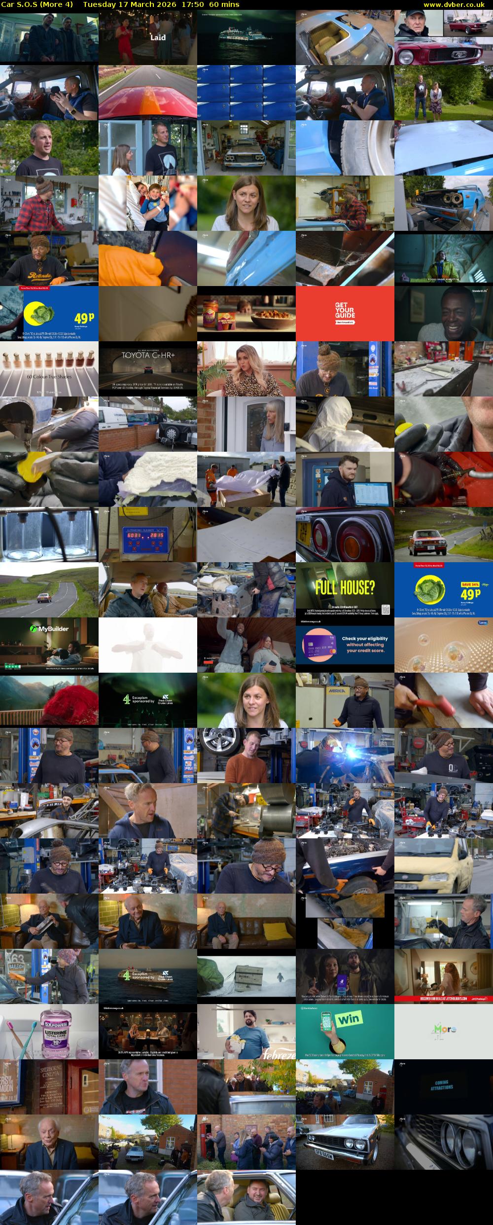 Car S.O.S (More 4) Tuesday 17 March 2026 17:50 - 18:50