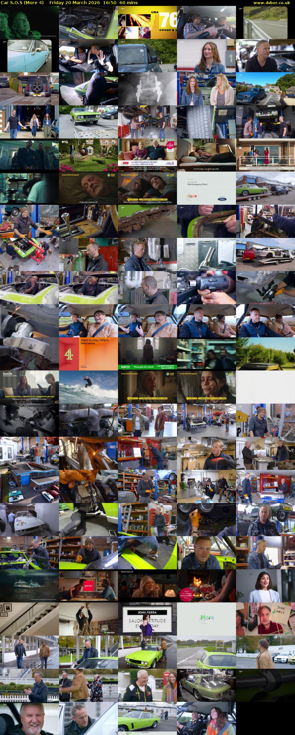 Car S.O.S (More 4) Friday 20 March 2026 16:50 - 17:50