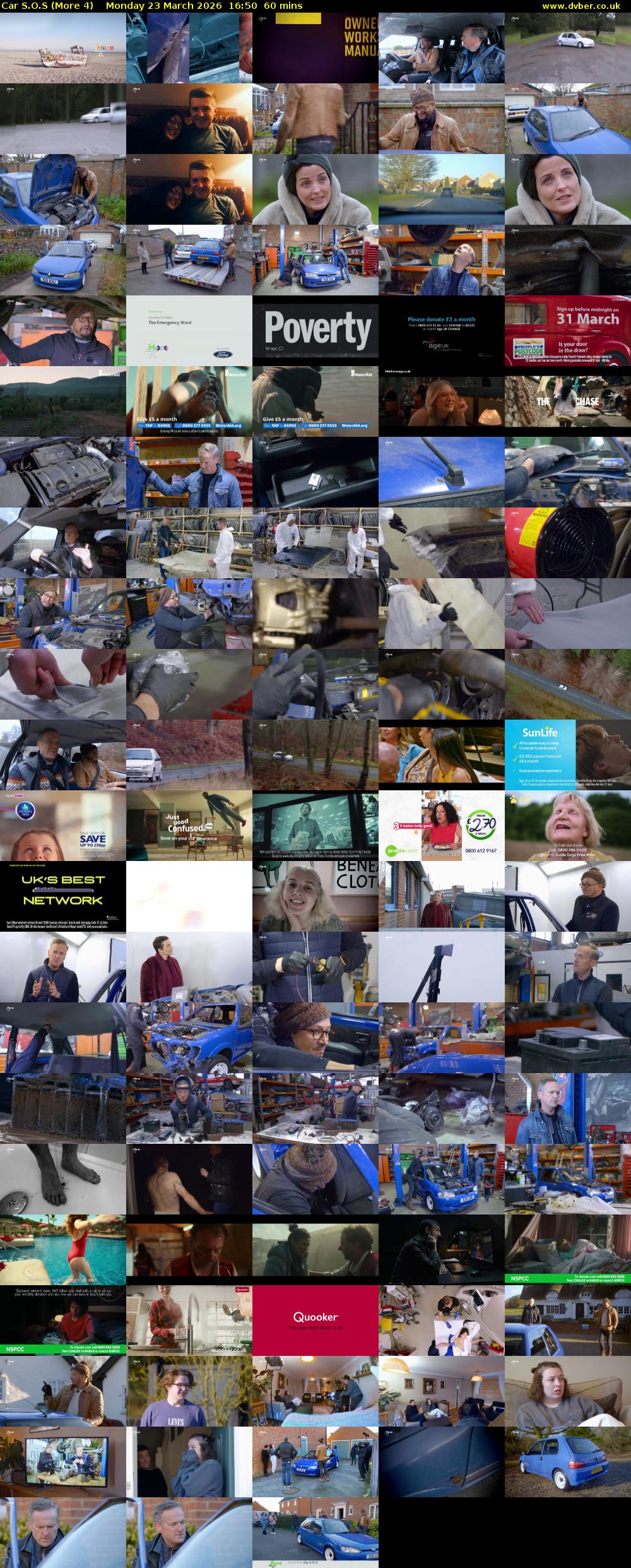 Car S.O.S (More 4) Monday 23 March 2026 16:50 - 17:50