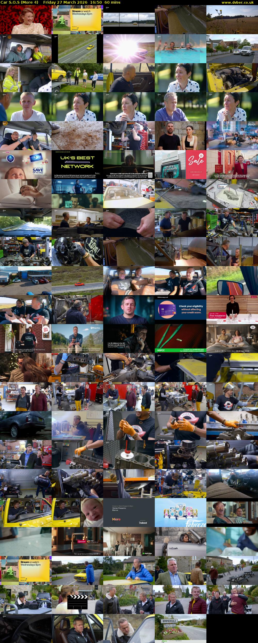 Car S.O.S (More 4) Friday 27 March 2026 16:50 - 17:50