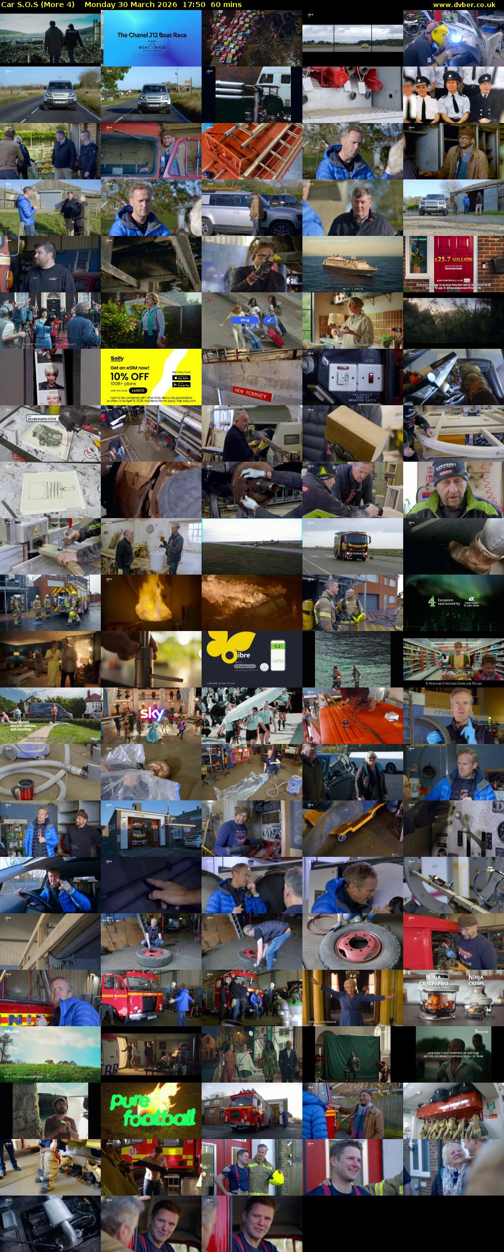 Car S.O.S (More 4) Monday 30 March 2026 17:50 - 18:50