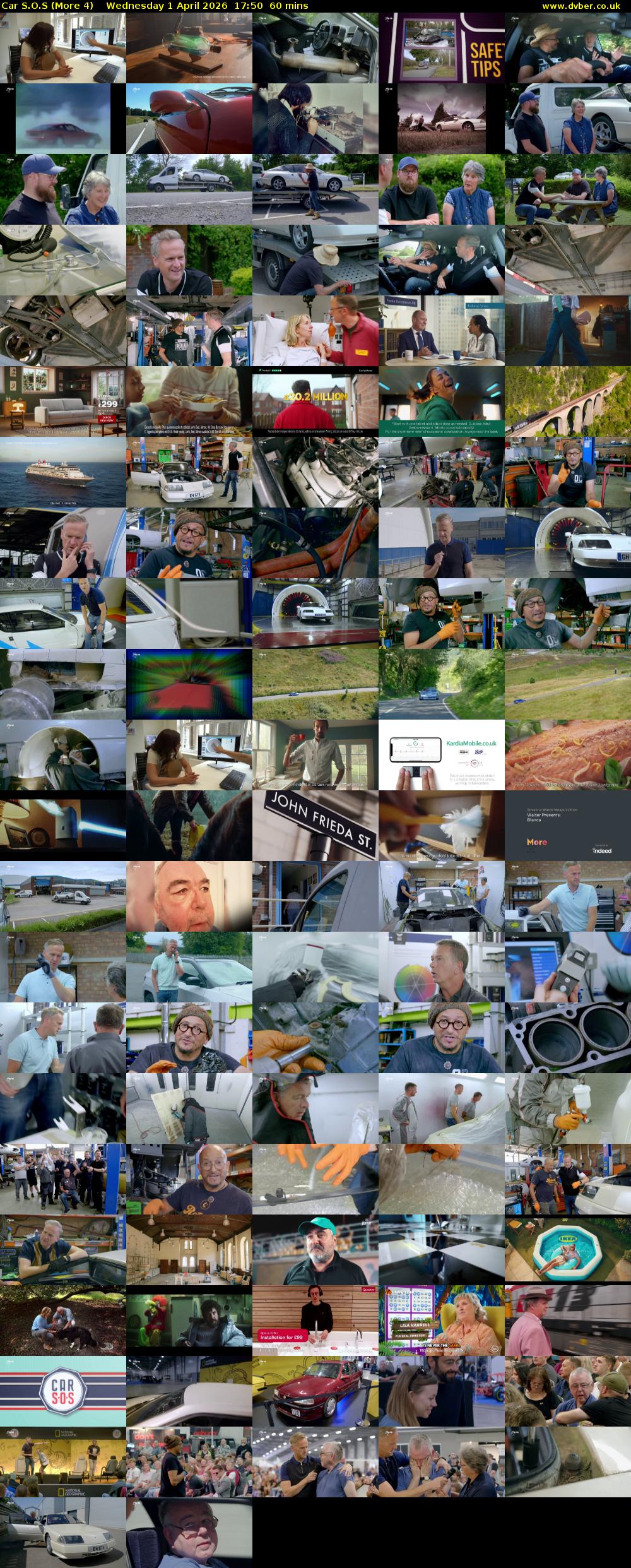Car S.O.S (More 4) Wednesday 1 April 2026 17:50 - 18:50